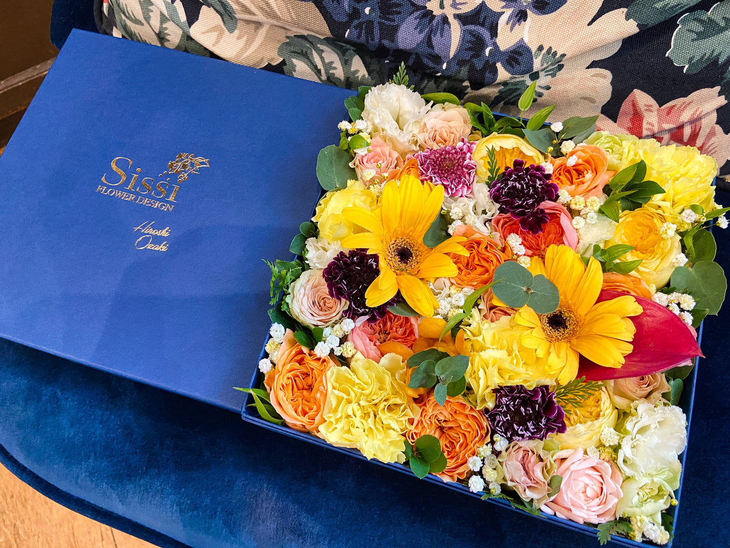 SissiオリジナルBOXフラワー・正方形L