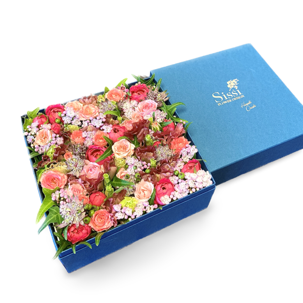 SissiオリジナルBOXフラワー・正方形L – Sissi Flower Design JP