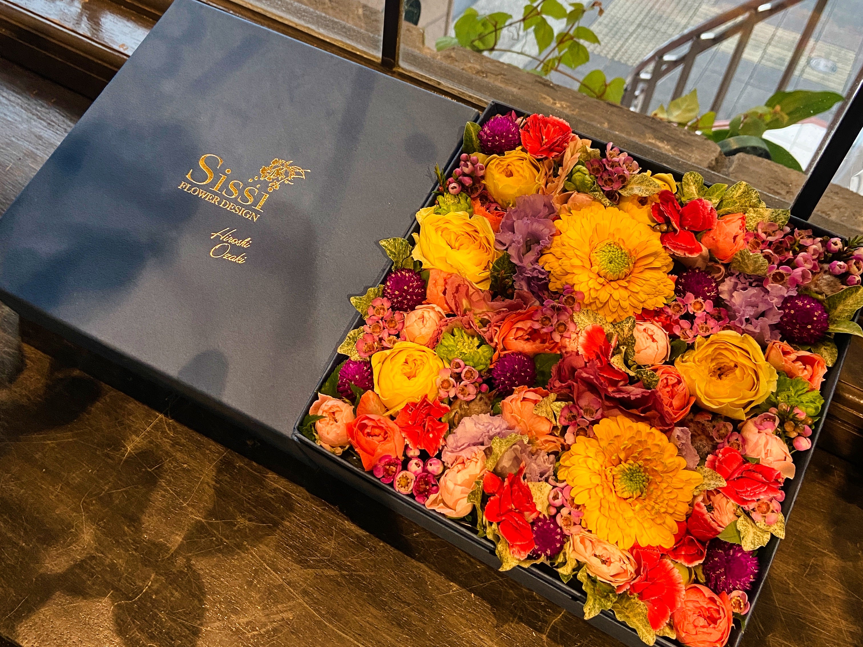 Sissiオリジナルボックスフラワー・正方形L – Sissi Flower Design JP
