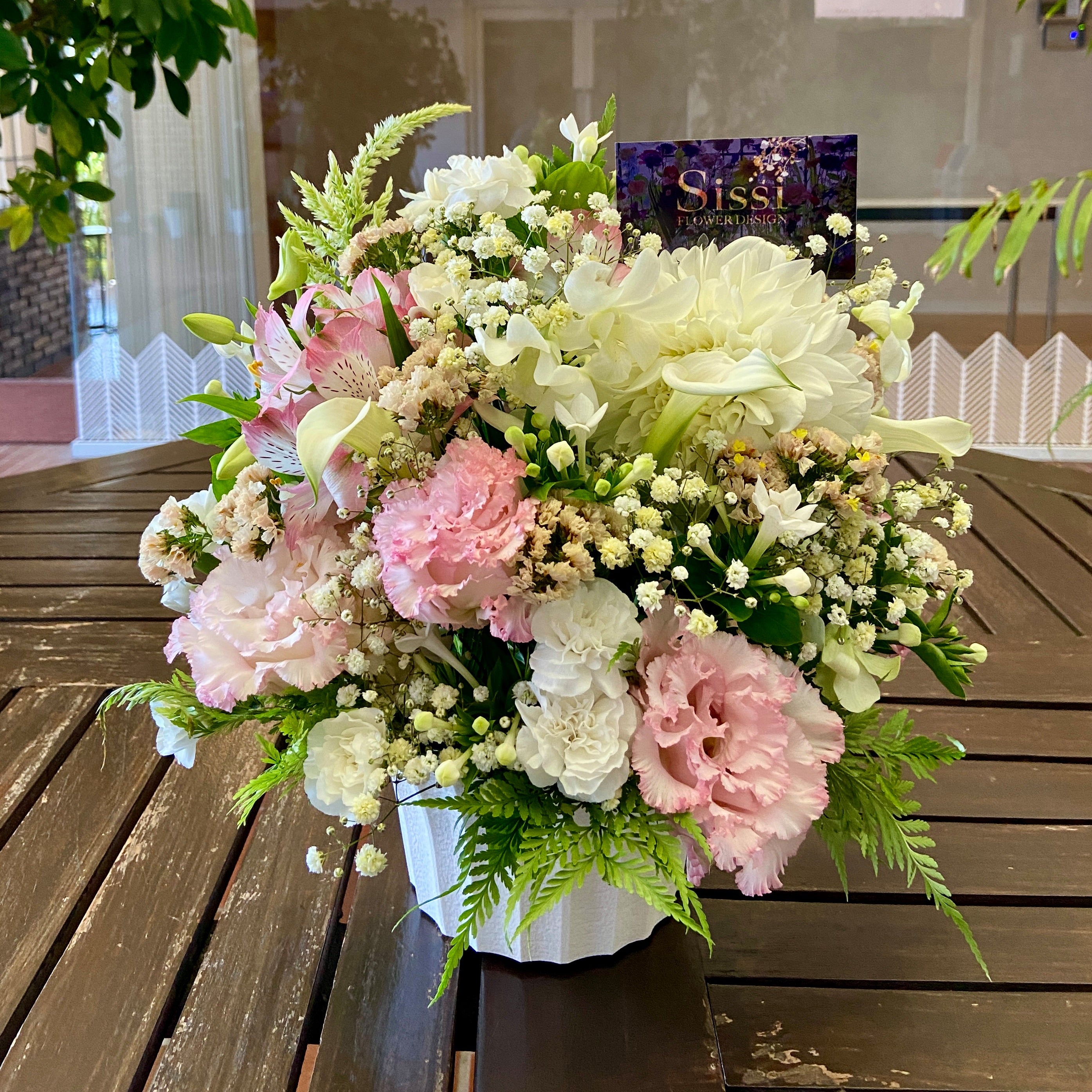 ロココ調 造花アレンジメント 特大サイズ ダブルフェイス ロココ調 造花アレンジメント 特大サイズ ダブルフェイス