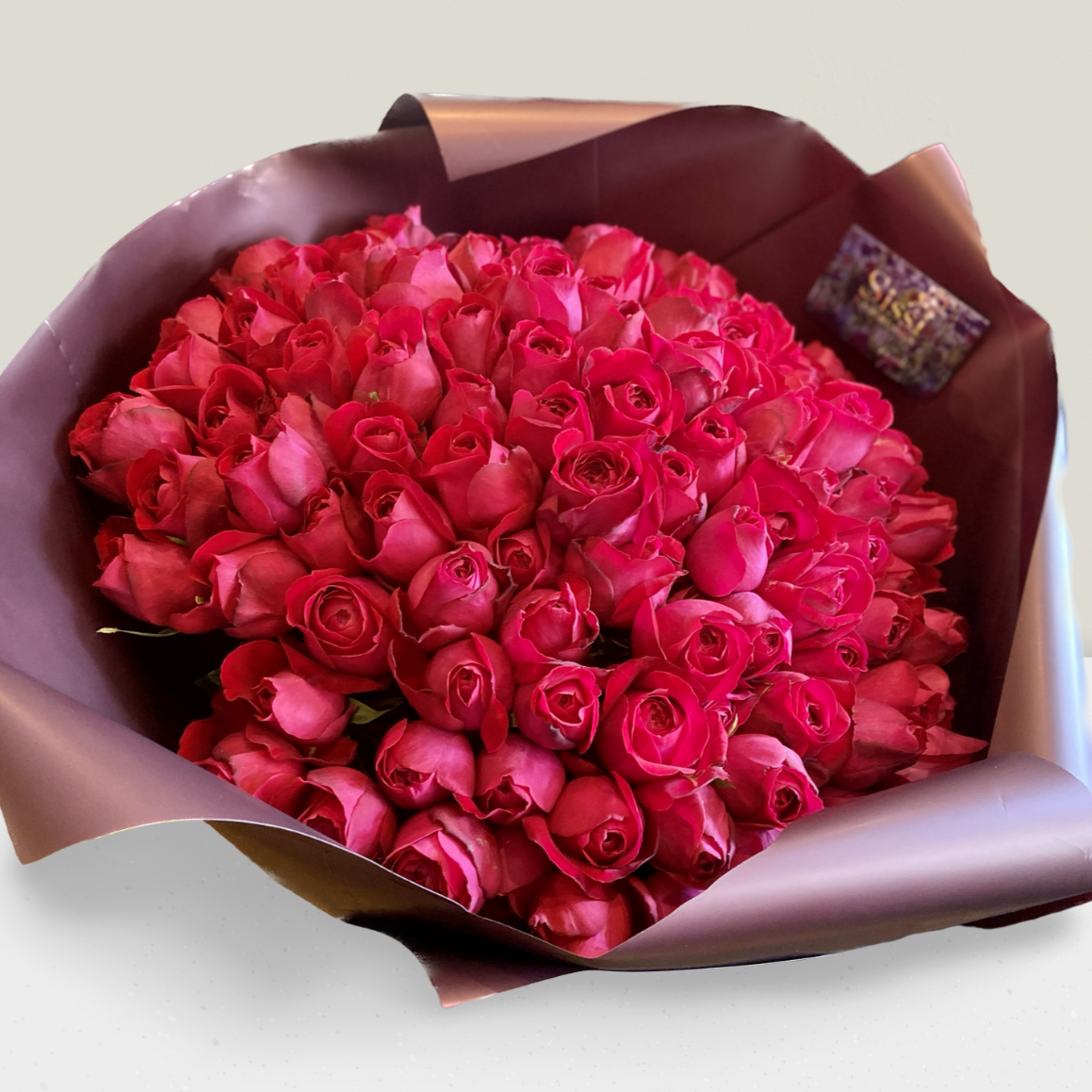 100-Rose Round Bouquet